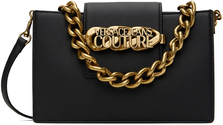 Photo: Versace Jeans Couture Black Chain Logo Bag