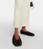 Magda Butrym Faux-fur ballet flats