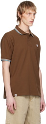 AAPE by A Bathing Ape Brown Patch Polo