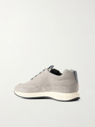 John Lobb - Laced Stream Suede Sneakers - Gray