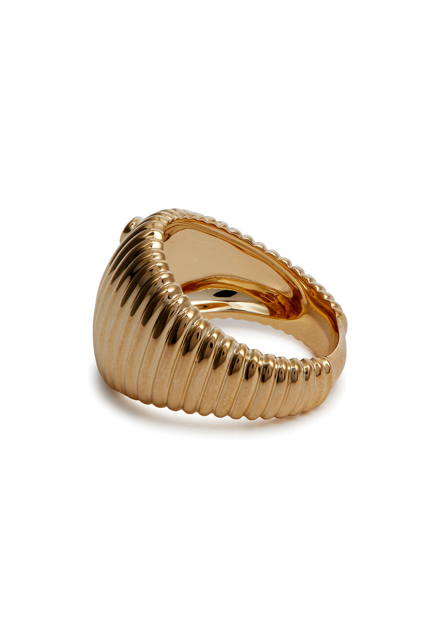Yvonne Leon Chevaliere Berlingot 9kt Gold Signet Ring