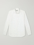 Canali - Striped Cotton-Poplin Shirt - White