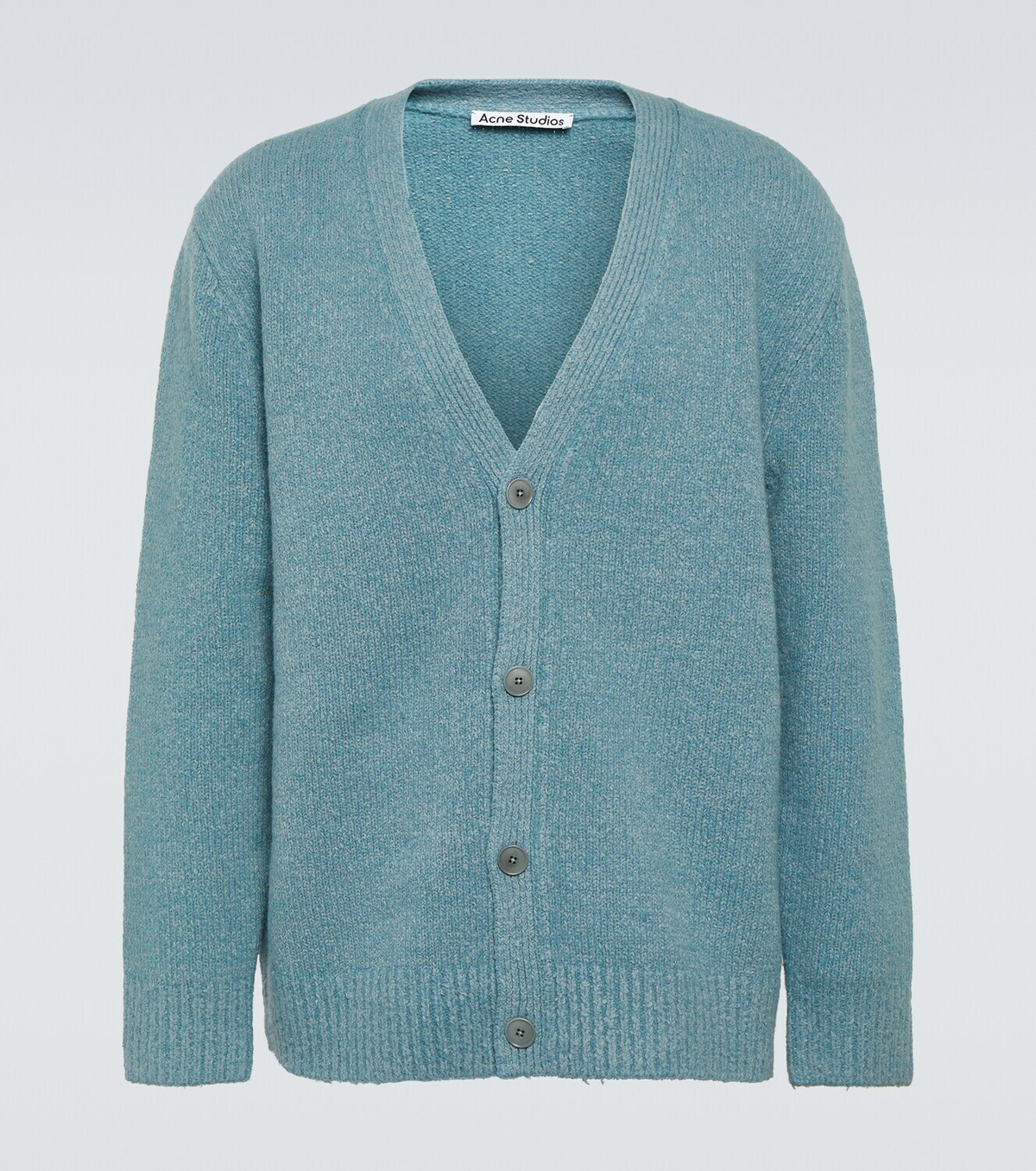 Blue Kex Kliminik bow-jacquard wool-blend sweater