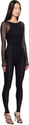Wolford Black W Net Jumpsuit