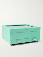 WOLF - Porter Cross-Grain Vegan Leather Watch and Jewellery Box