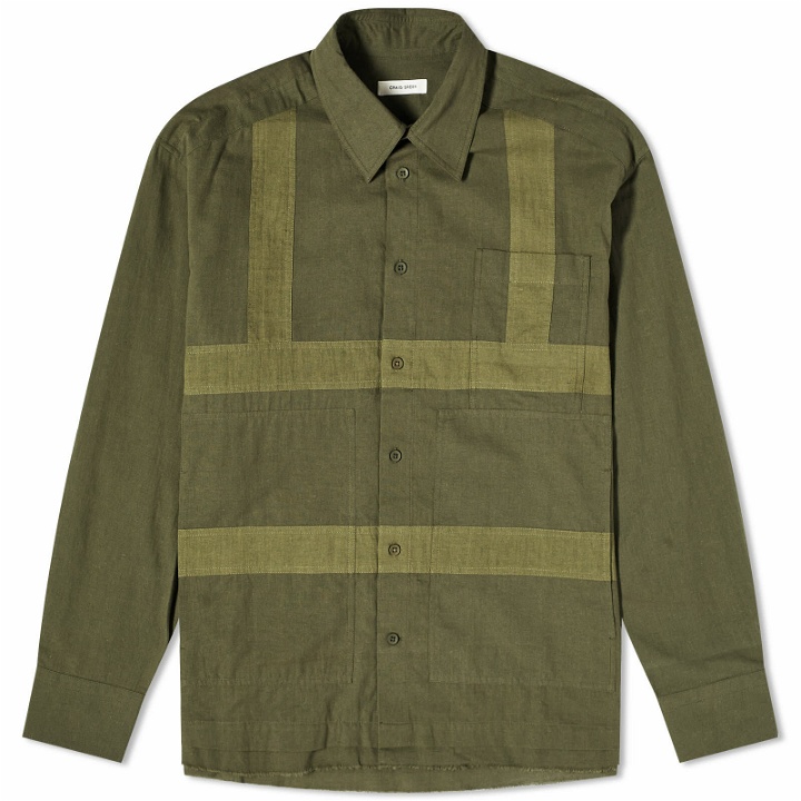 Photo: Craig Green Men's Harness Shirt in Olive