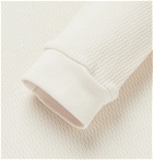 BILLY - Printed Waffle-Knit Cotton-Jersey T-Shirt - White