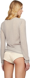 Entire Studios Gray Duplex Knit T-shirt