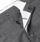 AMI - Grey Slim-Fit Tapered Cropped Tweed Suit Trousers - Gray