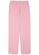 Skims Straight-leg Cotton-blend Sweatpants Pink