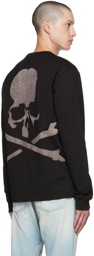 mastermind WORLD Black Skull Bleached Long Sleeve T-Shirt