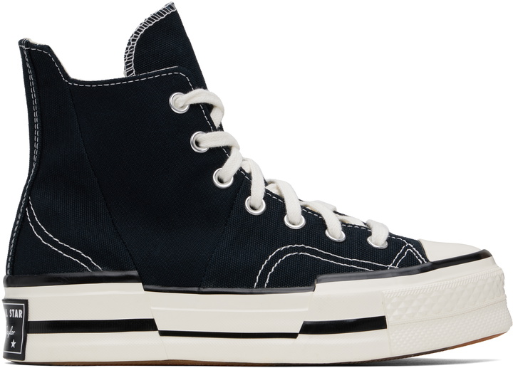 Photo: Converse Black Chuck 70 Plus High Top Sneakers