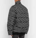Balenciaga - Quilted Logo-Print Shell Jacket - Black