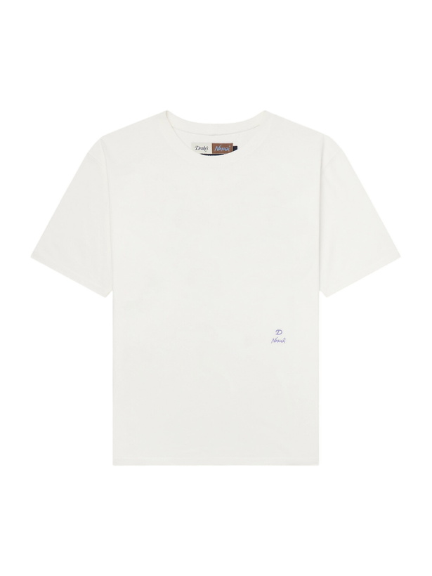 Photo: Drake's - Nanga Printed Cotton-Jersey T-Shirt - Neutrals