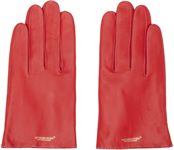 Photo: UNDERCOVER Red Stamped Gloves