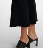 Balenciaga Bow-detail ruffled Capri flared pants