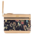 Master-Piece Co Pink and Navy Floral Pouch