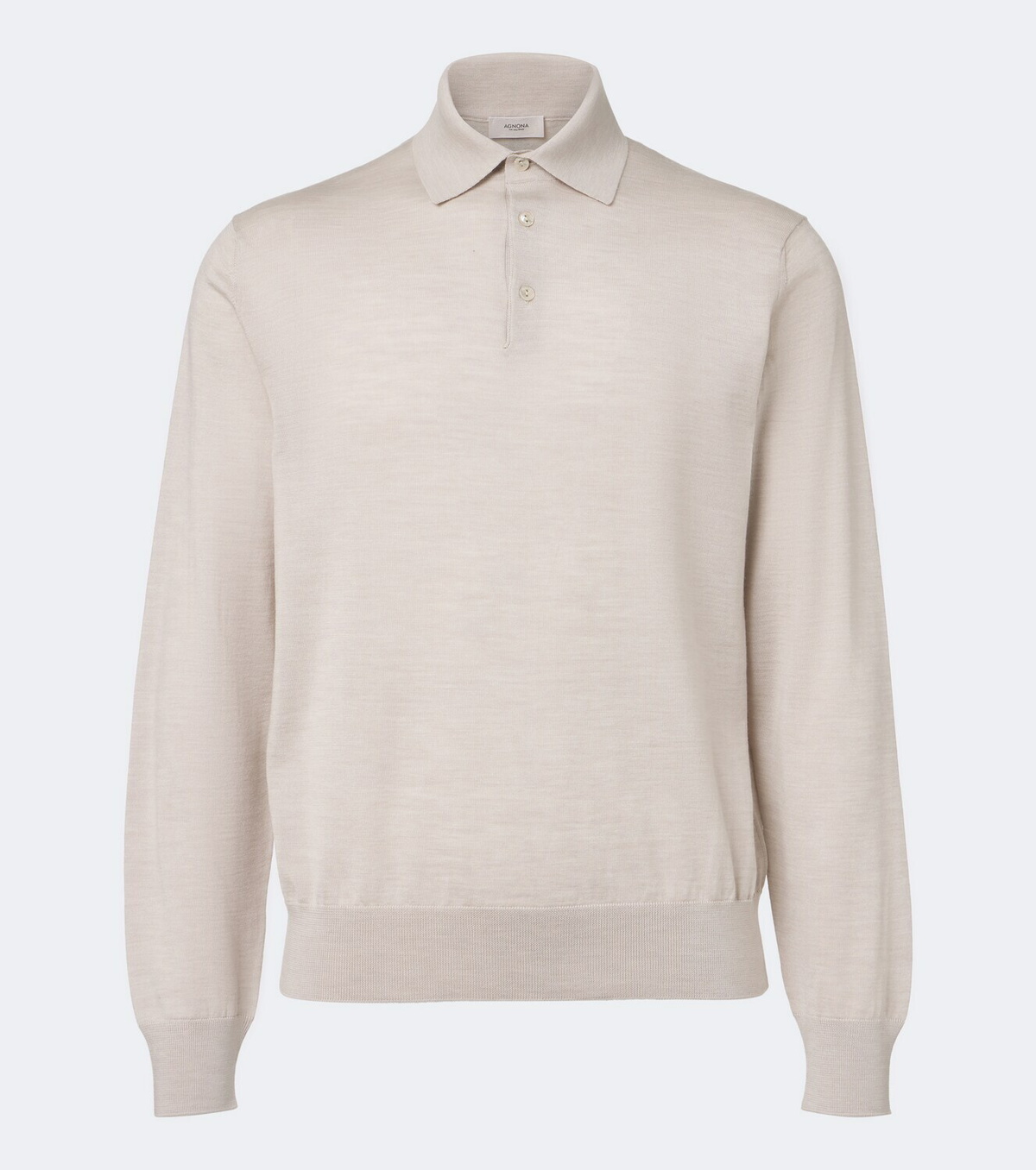 Agnona Wool, silk and cashmere polo sweater