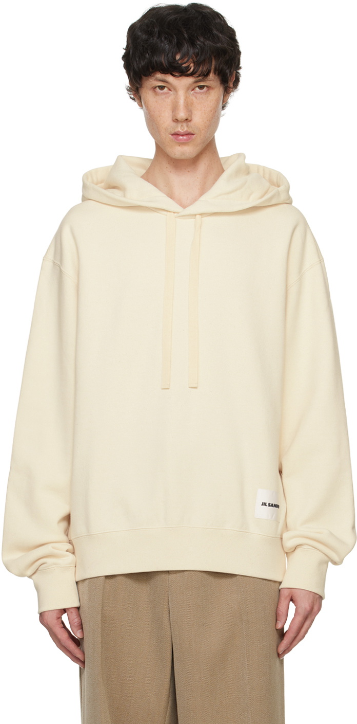 Jil Sander Off-White Relaxed-Fit Hoodie
