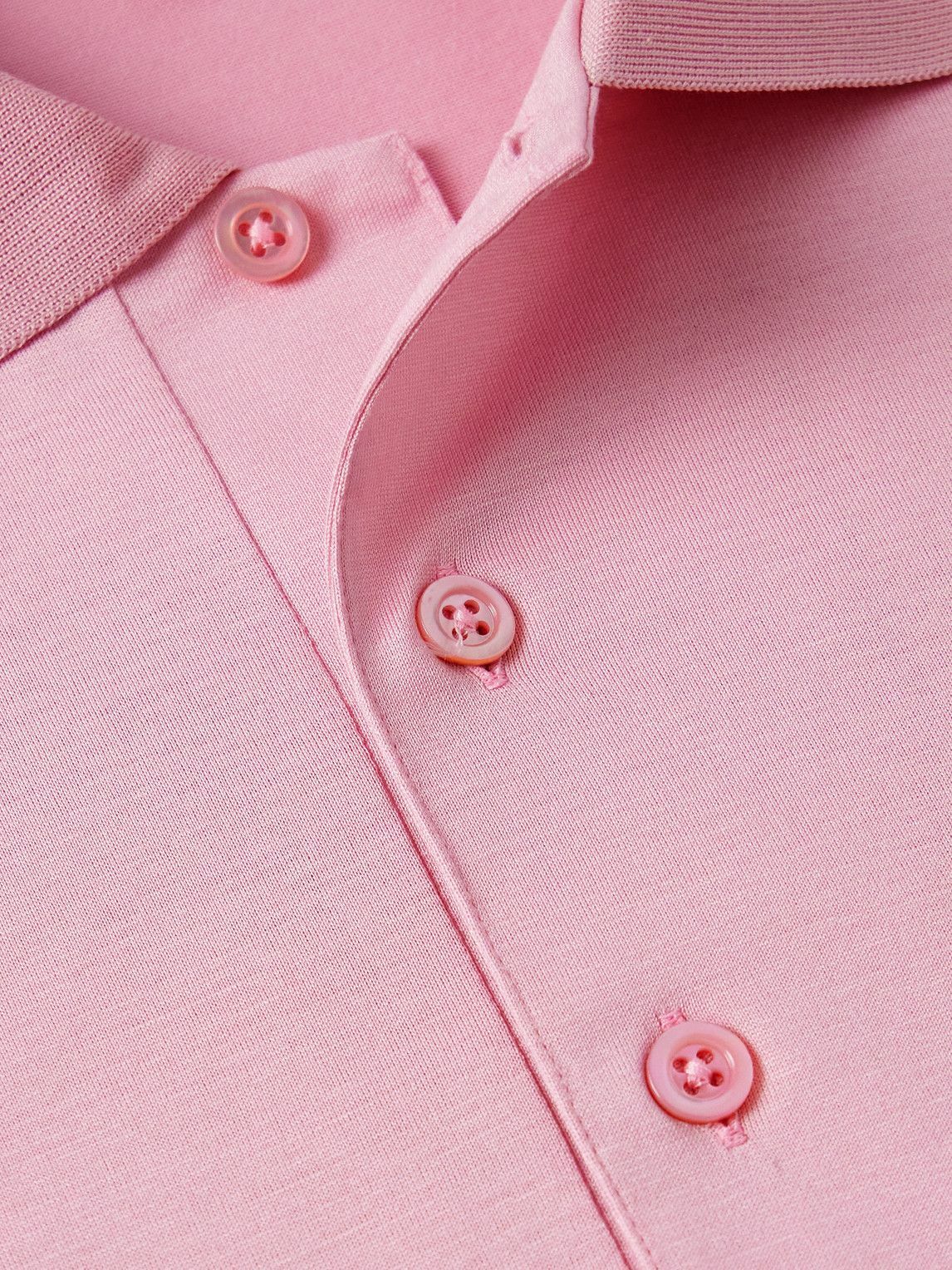 Charvet - Cotton Polo Shirt - Pink