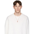 Emanuele Bicocchi SSENSE Exclusive Rose Gold Mini Cross Pendant Necklace