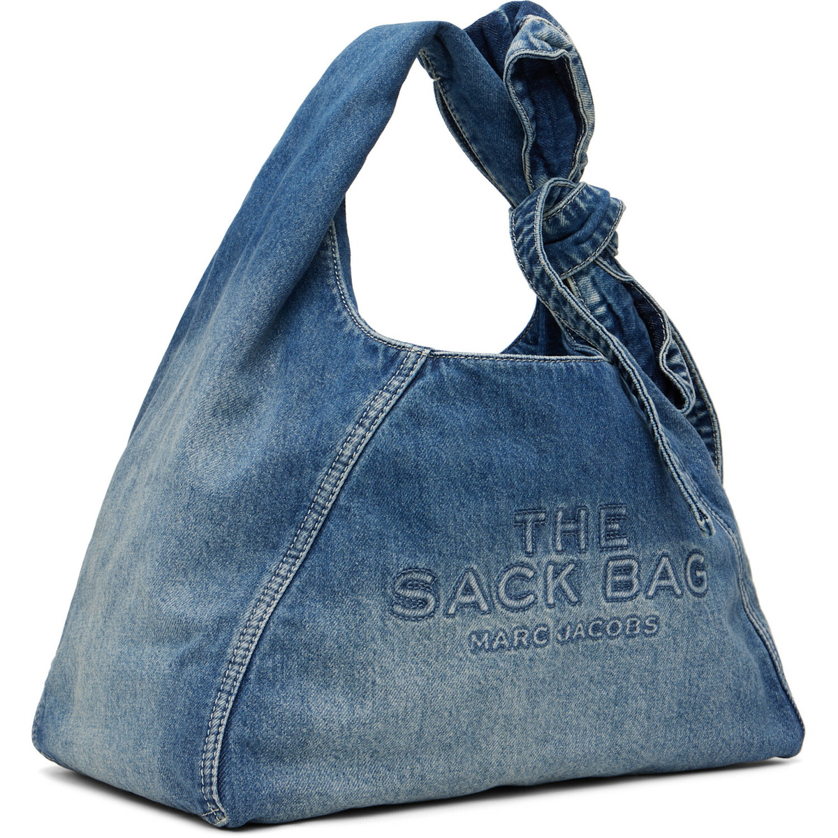 Marc Jacobs Blue 'The Bow Denim Sack' Bag