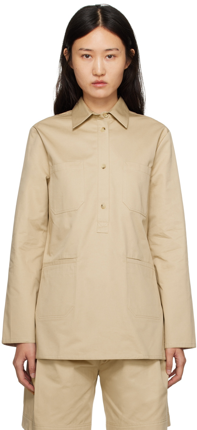 TOTEME Beige Utility Shirt Toteme