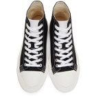 Article No. Black Vulcanized High-Top Sneakers