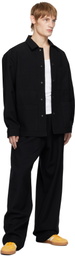FORMA Black Wool Oversize Trousers
