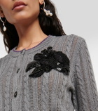Erdem - Estelle wool and silk cardigan