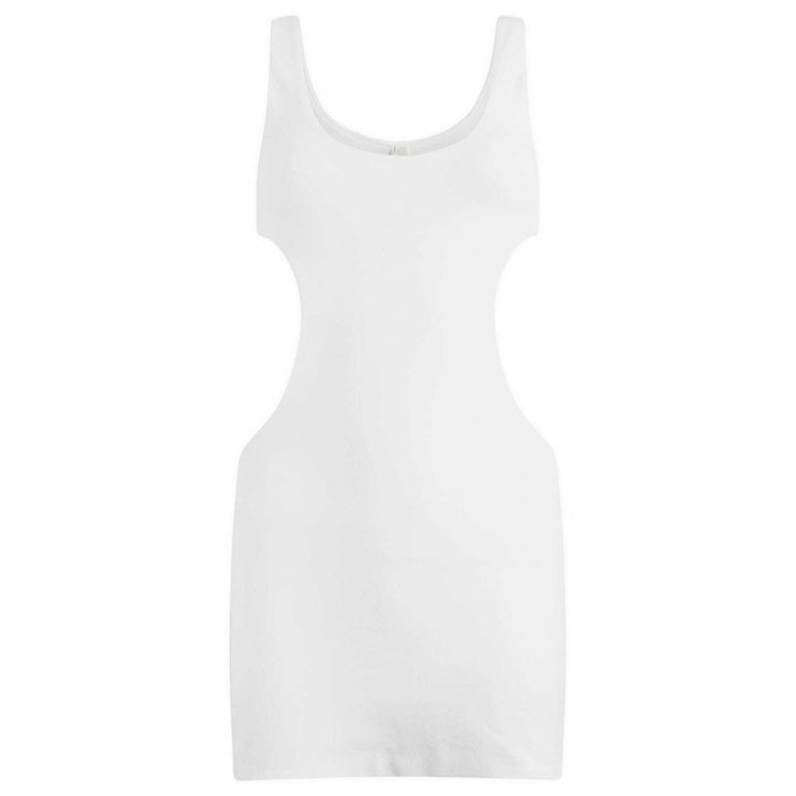 strapless open back dress Girl in Mind Reeve Square Neck Mini Dress, Baby Pink main image 0