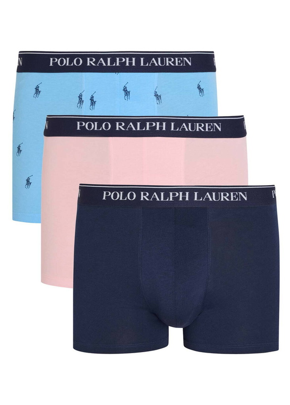 Photo: Polo Ralph Lauren Classic Stretch-cotton Trunks set of Three Multicoloured