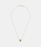 Aliita Clover 9kt gold pendant necklace with turquoise