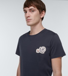 Moncler - Double Logo cotton jersey T-shirt