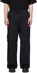 Juun.J Black Zip Vent Cargo Pants