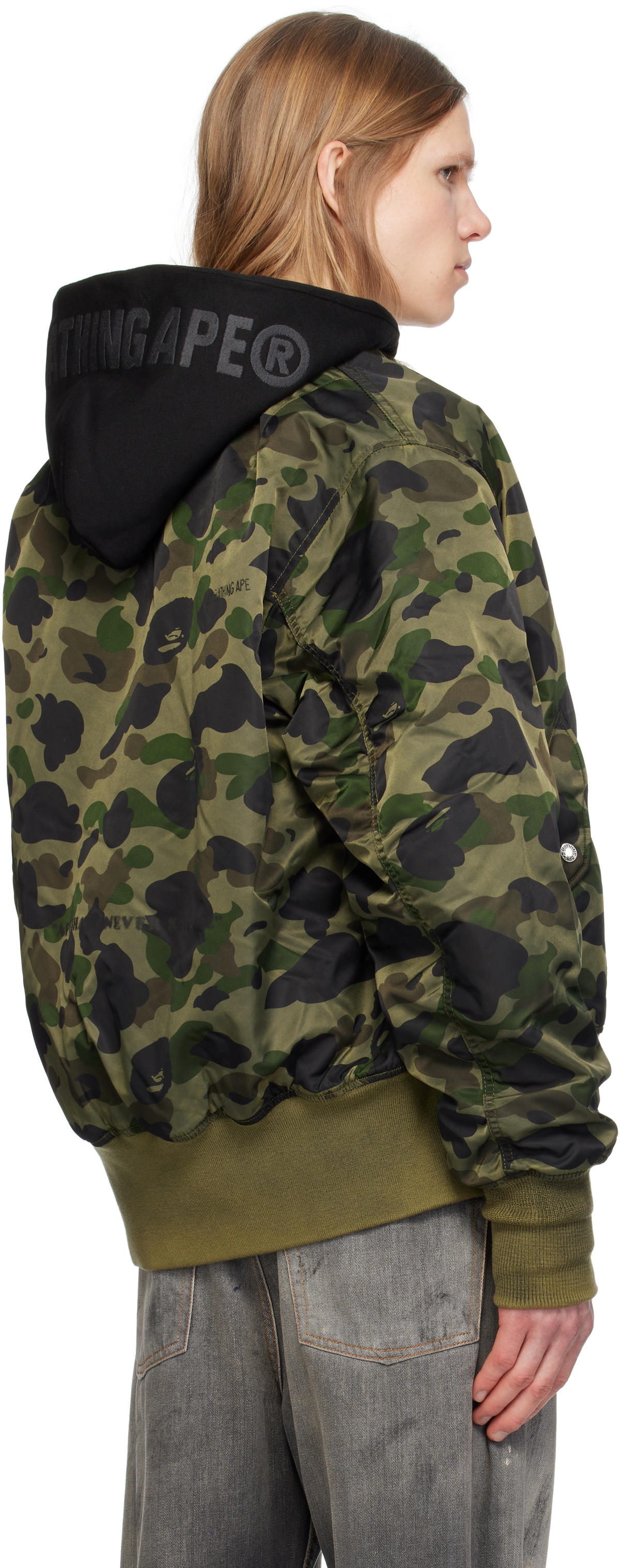 BAPE Green 1st Camo MA-1 Bomber Jacket