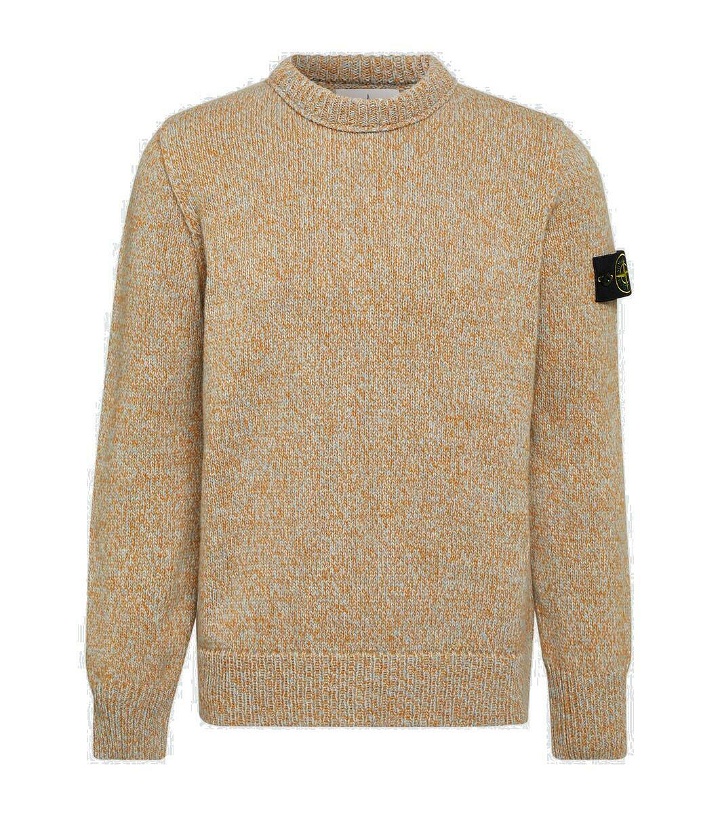 Photo: Stone Island Logo patch wool-blend sweater