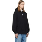BALMAIN Black Embroidered Hoodie