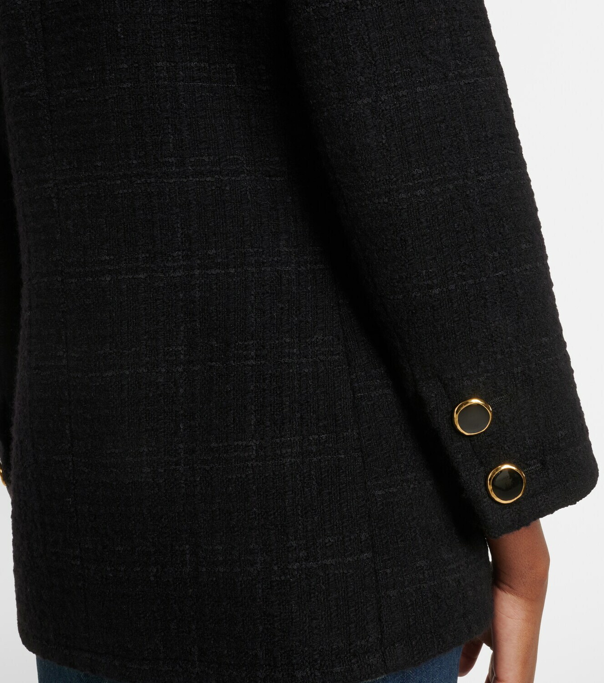 Saint Laurent Wool-blend tweed jacket