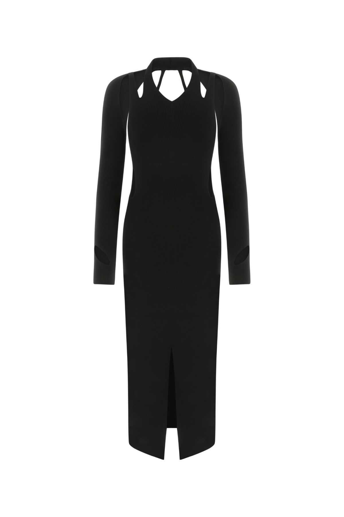 ワンピース DION LEE Black Viscose Blend One-Shoulder Dress Dion Lee Black Viscose Blend One-shoulder Dress Dion Lee