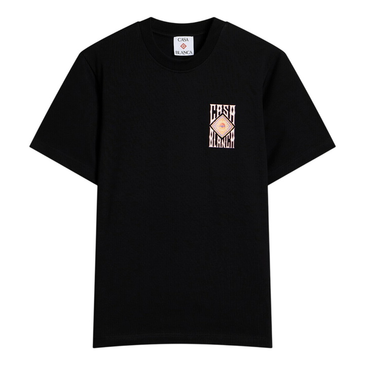 Photo: Casablanca Men's Hermons Mirage Printed Classic T-Shirt in Black