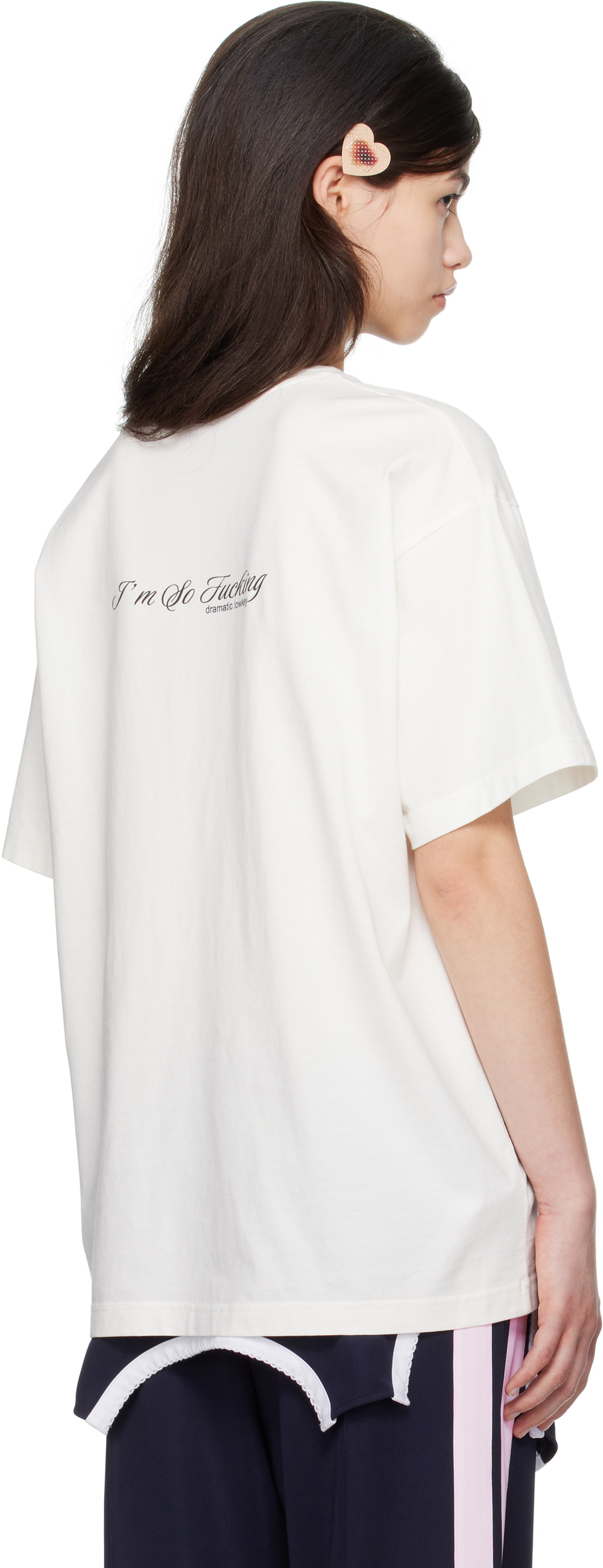 I'm Sorry by Petra Collins SSENSE Exclusive White JennyFax Edition Oversized T-shirt