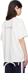 I'm Sorry by Petra Collins SSENSE Exclusive White JennyFax Edition Oversized T-shirt