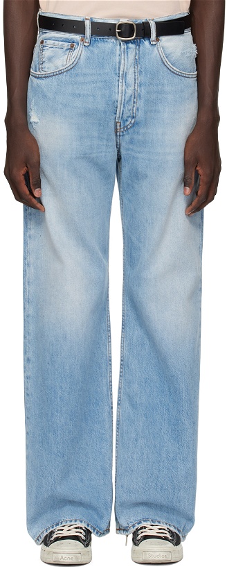 Photo: Acne Studios Blue Loose Fit Jeans