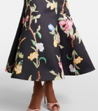 Leo Lin Sofia embellished floral maxi dress