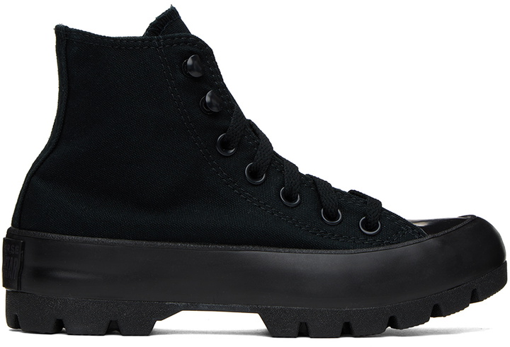 Photo: Converse Black Chuck Taylor Lugged Hi Sneakers