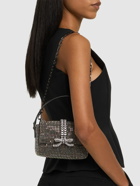 SELF-PORTRAIT Micro Chainmail Crystal Top Handle Bag