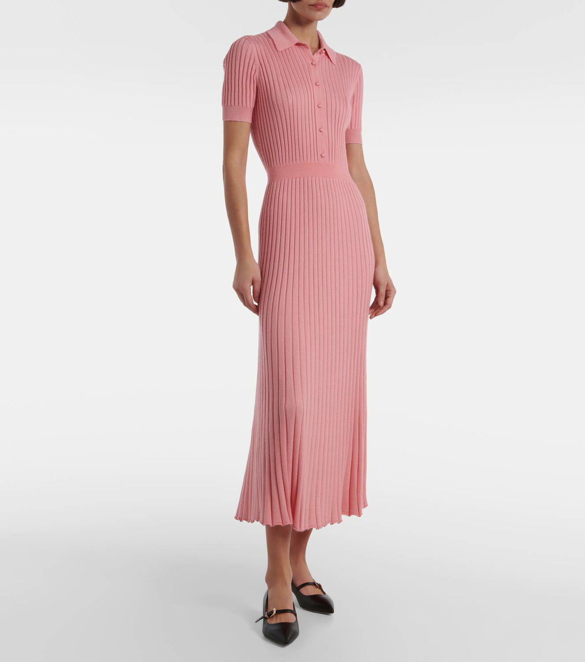gabriela hearst pink dress Gabriela Hearst - Hunter silk-crepon maxi dress