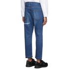 Junya Watanabe Indigo Garment-Treated Patch Jeans