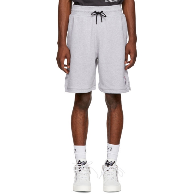 Photo: Marcelo Burlon County of Milan Grey NBA Edition Sweat Shorts